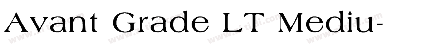 Avant Grade LT Mediu字体转换